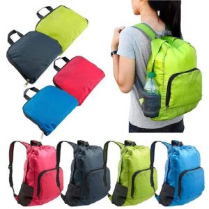Mochila de Nylon Dobrável Para Viagem